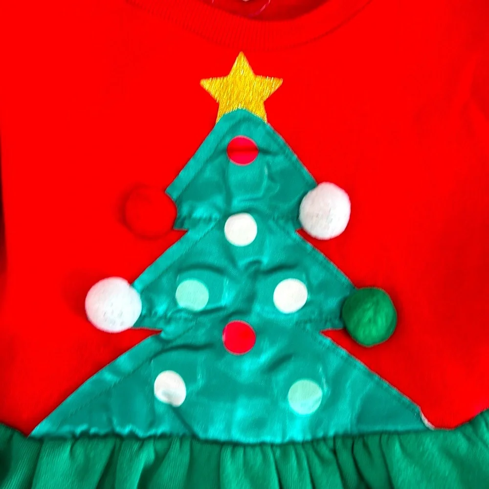 Mad Engine Light up‎ Christmas Tree Sweatshirt Dress